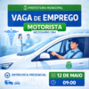 Motorista para Transporte de Profissionais de Saúde